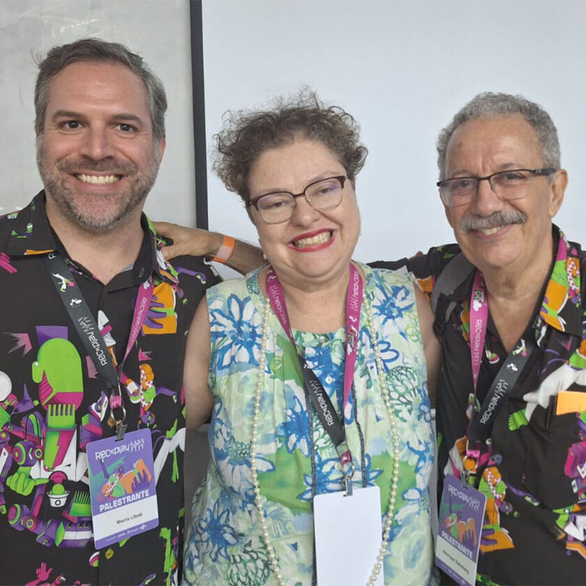 Henrique Steinberg, Mórris Litvak e Mariângela Schoenacker